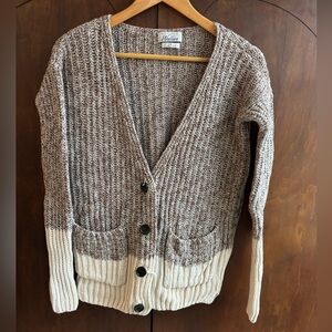 WallaceTwo-Tone Cardigan Sweater